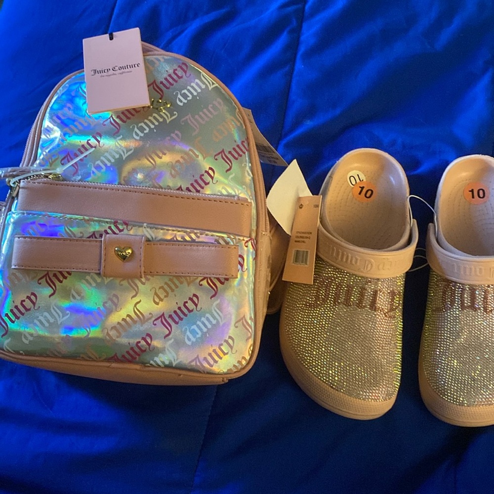 Juicy bag and juicy crocs